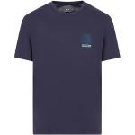 T-shirts de créateur Armani Exchange bleu nuit en coton à manches courtes à manches courtes Taille M look fashion pour homme 