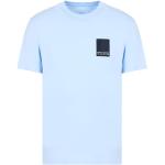 T-shirts de créateur Armani Exchange bleus en coton à manches courtes à manches courtes Taille XXL look fashion pour homme 