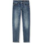 Jeans skinny de créateur Armani Emporio Armani bleus look fashion 