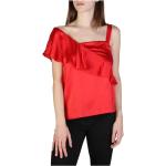 Tops en soie de créateur Armani Exchange rouges en soie sans manches Taille XL pour femme 
