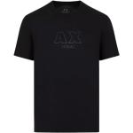 T-shirts basiques de créateur Armani Exchange noirs en coton Taille XS classiques pour homme 