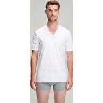T-shirts col V Armor-Lux blancs en coton bio à col en V Taille S classiques pour homme 