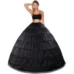 Jupons à cerceaux de mariée noirs Taille XL look fashion pour femme 