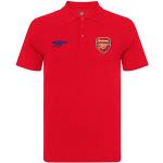 Polos de sport rouges Arsenal FC Taille XL pour homme 