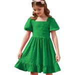 Robes à manches courtes vertes à volants Taille 11 ans look casual pour fille de la boutique en ligne Amazon.fr 