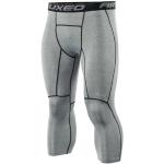 ARSUXEO 3/4 Collant de Compression Leggings de Course à Pied pour Hommes Pantalon Capri Sport Gym K75 Gris L