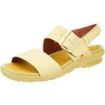 Sandales plates Art jaunes en cuir Pointure 36 look fashion pour femme 