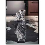 Tableaux sur toile à motif tigres modernes en promo 