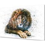 Tableaux sur toile à motif lions 