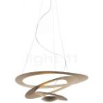 Lampes design Artemide dorées 