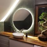 Miroirs de salle de bain en plastique diamètre 90 cm 