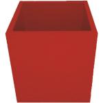 Vases carrés rouges en béton 