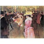 ArtPlaza Ball im Moulin Rouge-(Toulouse Lautrec) P