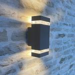 Lampes extérieures ampoules GU10 en fonte modernes 