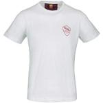 T-shirts blancs en caoutchouc AS Roma Taille S pour homme 