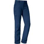 Pantalons de randonnée Schöffel Ascona bleus Taille XS pour femme en promo 