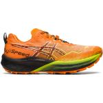 Chaussures de running Asics orange légères à lacets pour homme en promo 