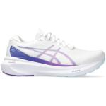 Chaussures de running Asics Kayano blanches pour femme en promo 