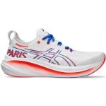 Chaussures de running Asics Nimbus blanches en caoutchouc légères Pointure 44 pour homme en promo 