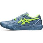 Asics Homme Gel-Resolution 9 Clay Tennis Shoe, Steel Blue/Hazard Green, 44.5 EU