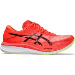 Chaussures de running Asics Magic Speed rouges en fil filet respirantes Pointure 44 look fashion pour homme en promo 