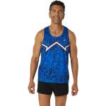 Maillots de running Asics beiges nude Taille XL look fashion pour homme 