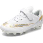 Chaussures de football & crampons blanches en cuir synthétique légères Pointure 32 look fashion pour garçon 
