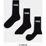 Chaussettes de sport Asos 4505 noires en lot de 3 pour femme 