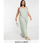 Salopettes Asos Design vertes Taille XXL plus size classiques pour femme en promo 
