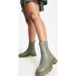 Boots Chelsea Asos Design vertes à talons chunky à bouts ronds Pointure 43 pour femme 