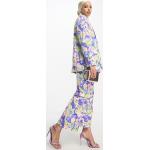 Blazers Asos Design bleus à fleurs à motif fleurs Taille S pour femme en promo 