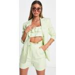 Vestes en lin Asos Design vert lime en viscose Taille XS look casual pour femme en promo 