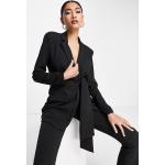 Blazers Asos Design noirs en jersey avec ceinture Taille XS classiques pour femme 