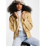Manteaux oversize Asos Design marron à capuche pour femme en promo 