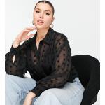 Chemises Asos Design noires à pois Taille XL pour femme 