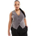 Gilets de costume Asos Design gris en viscose Taille XXL plus size look casual pour femme en promo 
