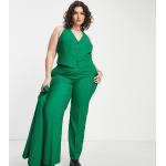 Gilets de costume Asos Design verts en viscose Taille XXL plus size classiques pour femme en promo 