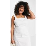 Robes en jean Asos Design blancs cassés en denim Taille XXL plus size classiques pour femme en promo 