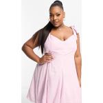 Robes d'été Asos Design roses en viscose Taille XXL plus size classiques pour femme en promo 