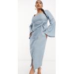 Robes évasées Asos Design bleues mi-longues Taille XL plus size classiques pour femme 