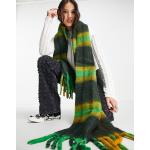 Écharpes en laine Asos Design multicolores à carreaux à franges Tailles uniques pour femme en promo 