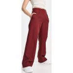 Pantalons taille haute Asos Design rouges Taille S look casual pour femme 