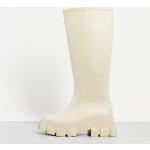 Bottes de pluie Asos Design blancs cassés à bouts ronds Pointure 39 look casual pour femme en promo 