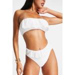 Hauts de bikini Asos Design blancs à volants Taille S pour femme en promo 