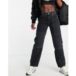 Jeans boyfriend Asos Design noirs patchwork W28 L32 pour femme en promo 