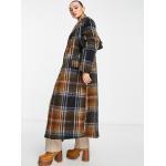 Manteaux en laine Asos Design marron à carreaux Taille M pour femme en promo 
