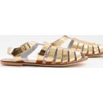 Chaussures Asos Design dorées en cuir en cuir à bouts ronds Pointure 35 pour femme en promo 