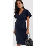 Robes fourreau Asos Asos Maternity à volants mi-longues à col en V Taille XL pour femme en promo 