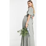 Robes de grossesse longues Asos Asos Maternity vert olive longues Taille XS classiques pour femme 