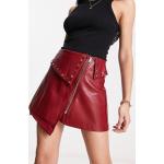 Minijupes Asos Design rouges en cuir synthétique à clous minis Taille XXS classiques pour femme 
